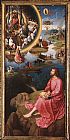 Hans Memling Canvas Paintings - St John Altarpiece [detail 8, right wing]